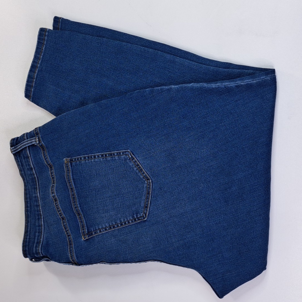 AVA & VIV Skinny Medium Wash  Stretch Blue Jeans Size 22W Inseam 27.5